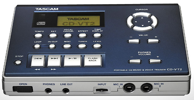 CD-VT2 - Tascam - Tragbarer CD-Gesangstrainer