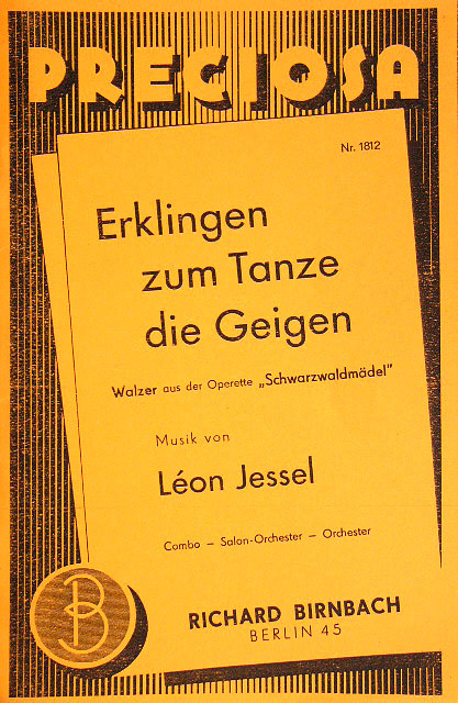 ERKLINGEN ZUM TANZE DIE GEIGEN (SCHWARZEALDMAEDEL)