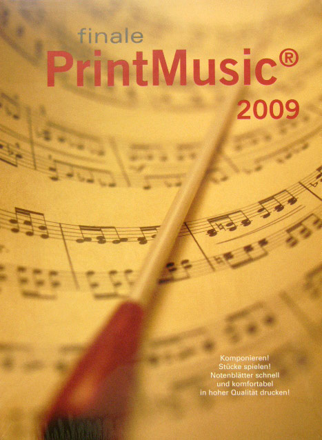 FINALE PRINT MUSIC 2009 - Notationssoftware
